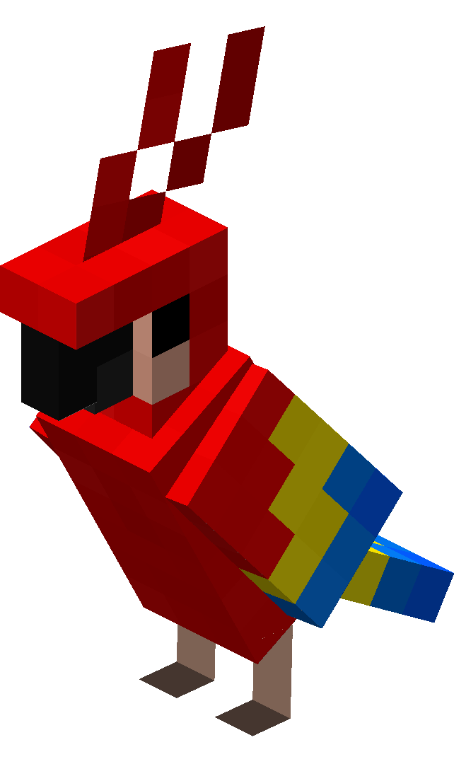 Minecraft Red Parrot